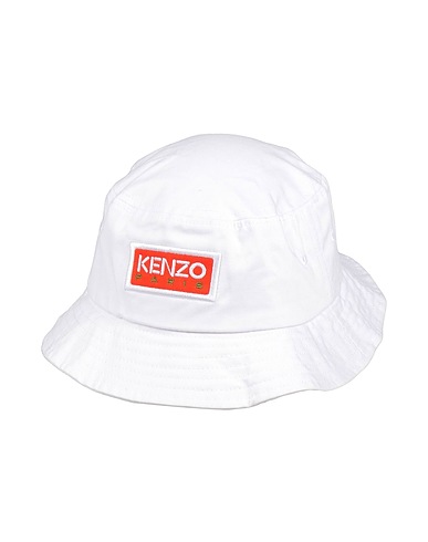 KENZO Hat White 100% Cotton