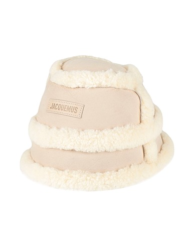 JACQUEMUS Mützen & Hüte Elfenbein 100% Lammleder