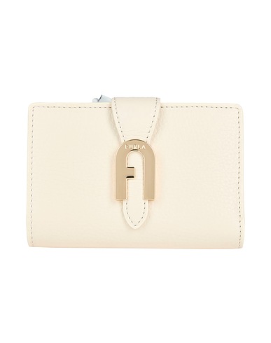 FURLA 지갑 크림 100% 가죽