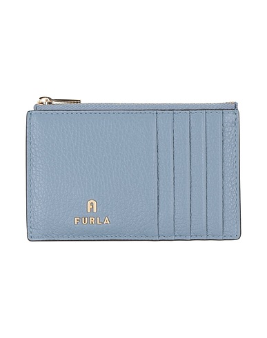 FURLA Kleinlederwaren Himmelblau 100% Leder