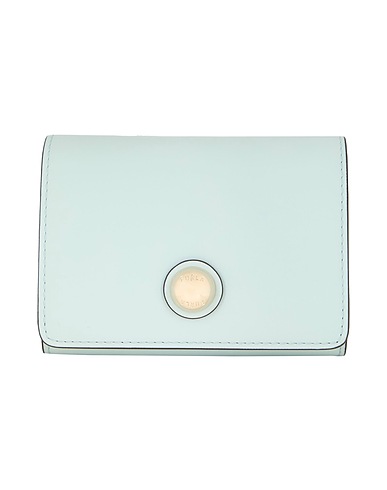 FURLA Wallet Sky blue 100% Leather