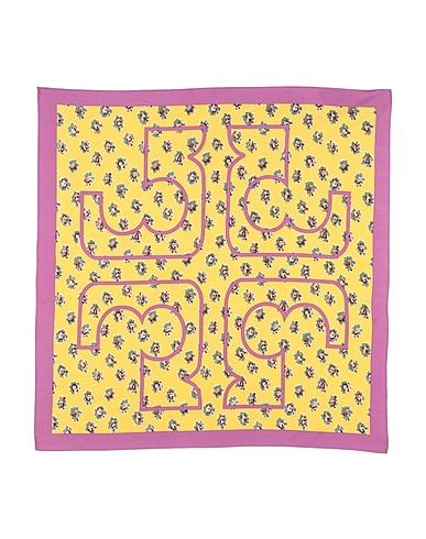 TORY BURCH Écharpes et foulards Jaune 100% Soie