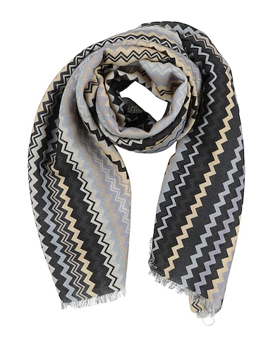 MISSONI Scarves and foulards Light grey 90% Wool, 10% Silk