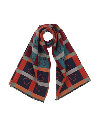 VIVIENNE WESTWOOD Scarves and foulards Orange 93% Wool, 7% Silk