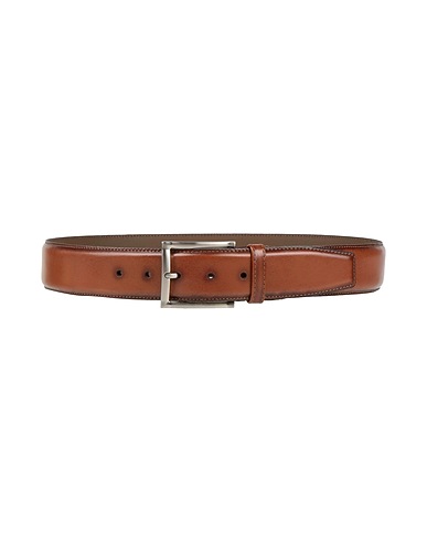 LINDENMANN Leather belt Brown Leather