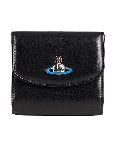 VIVIENNE WESTWOOD Wallet Black 100% Lambskin