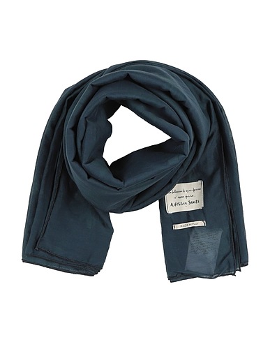 ALESSIA SANTI Scarves and foulards Navy 72% Cotton, 28% Silk