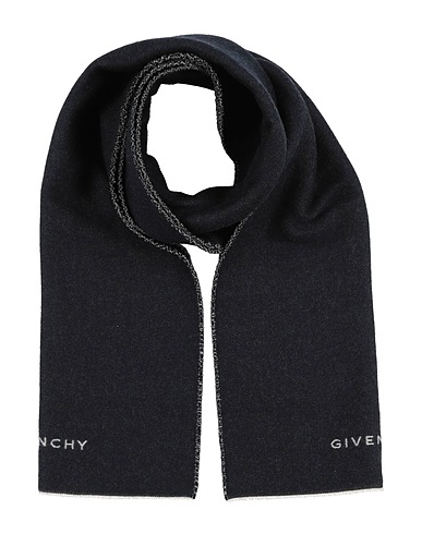 GIVENCHY Scarves and foulards Midnight blue 92% Wool, 4% Virgin Wool, 4% Silk