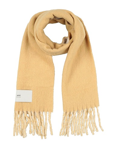 AMI ALEXANDRE MATTIUSSI Sciarpe e foulard Beige 50% Lana di alpaca, 30% Lana, 20% Poliammide