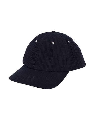 YMC YOU MUST CREATE Hat Midnight blue 40% Polyester, 35% Cotton, 20% Wool, 4% Polyamide, 1% Elastane