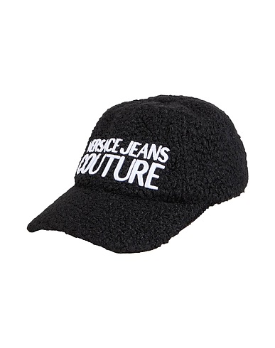 VERSACE JEANS COUTURE Hat Black 60% Polyester, 40% Wool