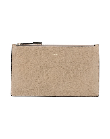 VALEXTRA Pouch Light brown 100% Calfskin