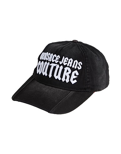 VERSACE JEANS COUTURE Sombrero Negro 100% Algodón