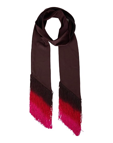 THE ANDAMANE Scarves and foulards Dark brown 100% Polyester