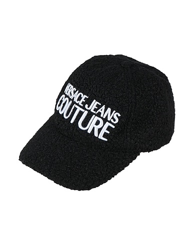 VERSACE JEANS COUTURE Hat Black 60% Polyester, 40% Wool