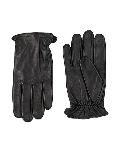 MICHAEL KORS MENS Gloves Black 100% Leather