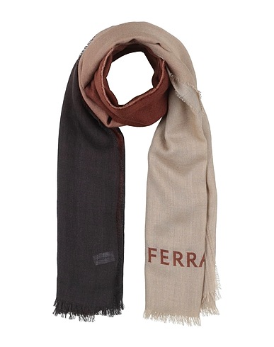 FERRAGAMO Scarves and foulards Khaki 70% Cashmere, 30% Silk