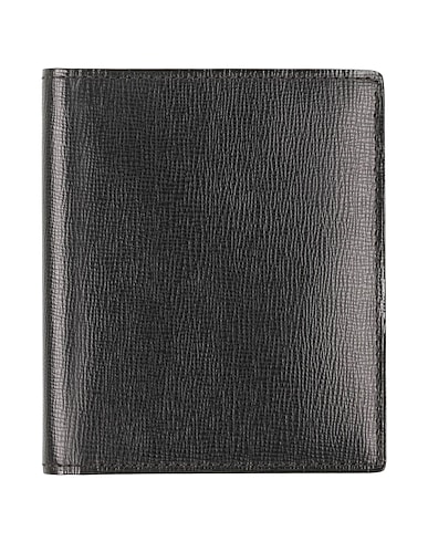 VALEXTRA Wallet Black Leather