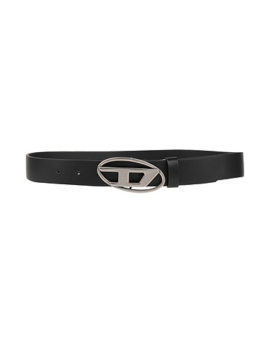 DIESEL Belt Black Cow leather