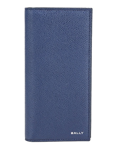 BALLY Wallet Navy Leather