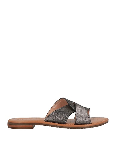 GEOX Sandals Gunmetal Leather