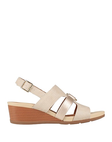 GEOX Sandalen Hellgrau Leder, Gewebefasern
