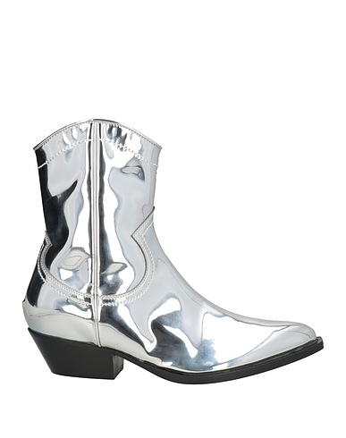 PHILOSOPHY di LORENZO SERAFINI Ankle boot Silver Textile fibers
