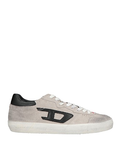 DIESEL Sneakers Grigio chiaro Pelle di bovino, Fibre tessili