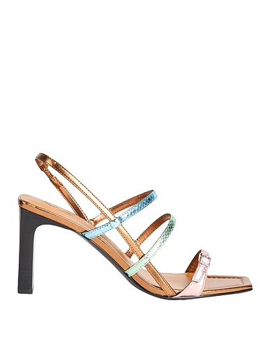 MAX&Co. Sandals KAREN Bronze Polyester, Polyurethane coated