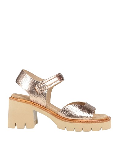 PEDRO GARCÍA Sandals Platinum Cow leather