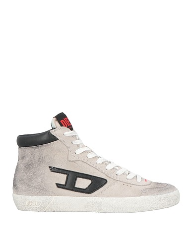 DIESEL Sneakers Light grey Cow leather, Polyester