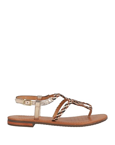 GEOX Flip flops Platinum Leather