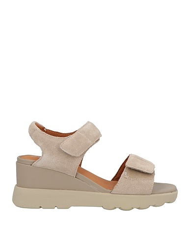 GEOX Sandals Light grey Leather