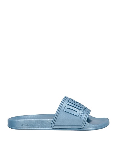 DIESEL Sandals Light blue Textile fibers