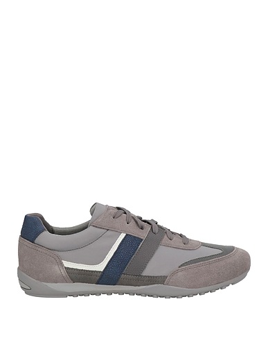 GEOX Sneakers Grey Leather, Textile fibers