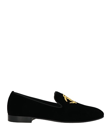 ROBERTO CAVALLI Loafers Black Textile fibres