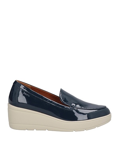 GEOX Loafers Navy Textile fibers