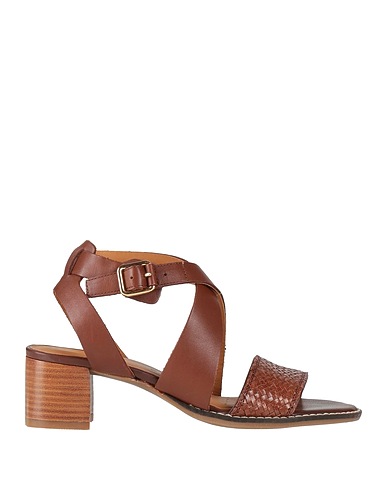GEOX Sandals Brown Goat skin