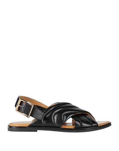 GEOX Sandales Noir Cuir de brebis