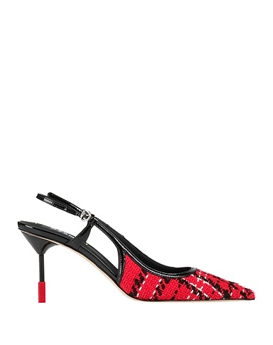 MSGM Pump Red Textile fibers, Leather