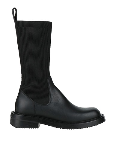 ALEXANDER WANG Boots Black Leather, Textile fibres