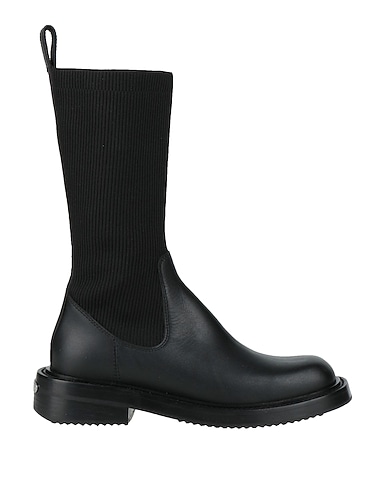ALEXANDER WANG Bottes NERO Cuir, Fibres textiles
