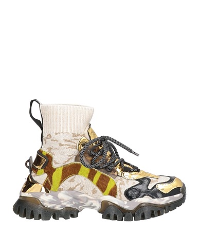 CLJD Sneakers Off white Textile fibers, Leather