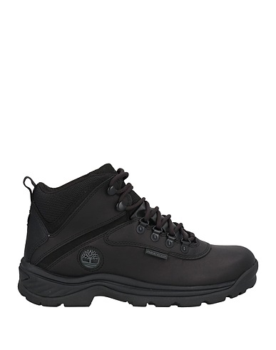 TIMBERLAND Ankle boot Black Leather, Textile fibres