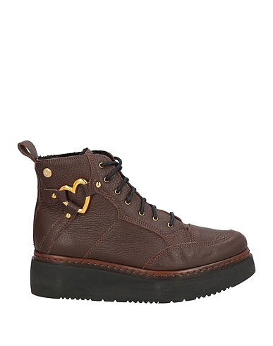 LOVE MOSCHINO Ankle boot Chocolate brown Calfskin