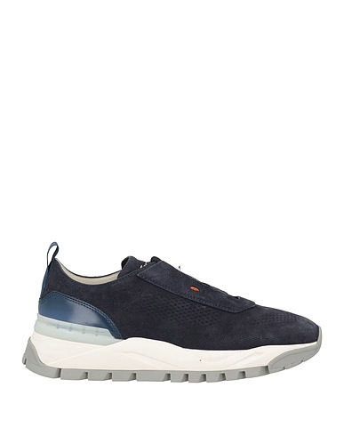 SANTONI Sneakers Navy blue Leather
