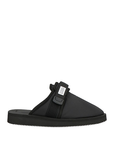 SUICOKE Mules and clogs NERO Textile fibers