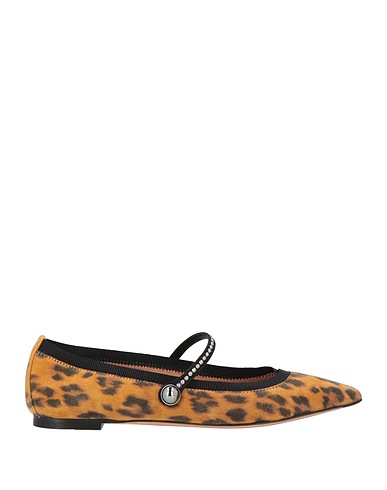 AQUAZZURA Footwear Camel Textile fibres, Leather