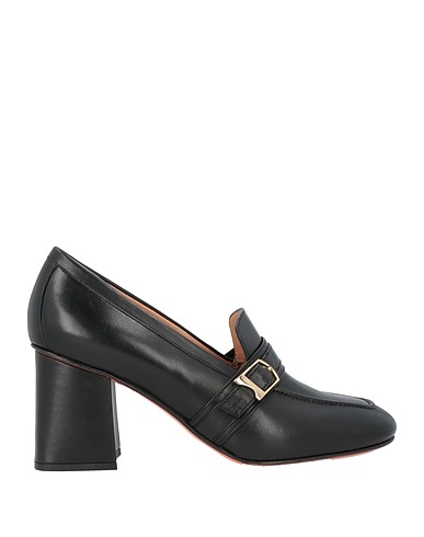 SANTONI Loafers Black Leather