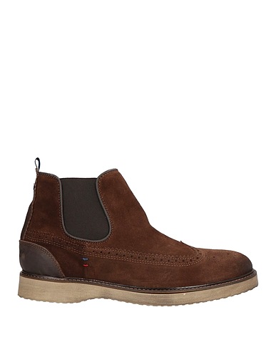 WRANGLER Ankle boot Dark brown Leather